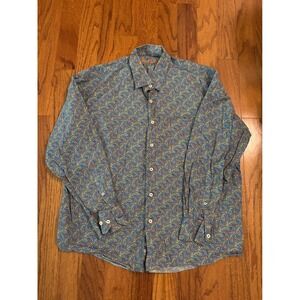 Alan Flusser Multicolored Button Up Size XL